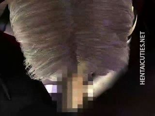 Blondie 3 डी Hentai बेब शो स्तन