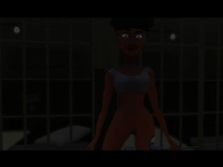 महिला अधिकारियों जेल में एक किन्नर मिलता है - 3 डी एनिमेशन
